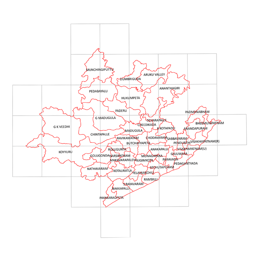 Storm surge inundation map for cyclone with wind speed 